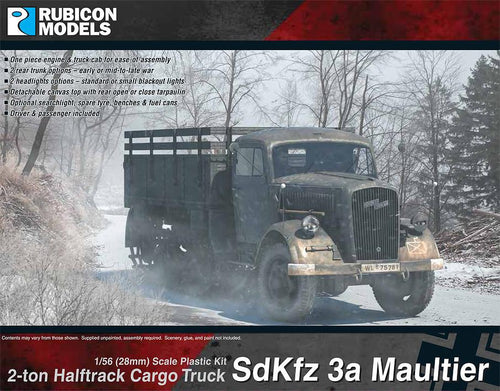 SdKfz 3a Maultier 2 ton Half-Track Cargo Truck