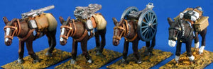French Mountain Artillery Mules