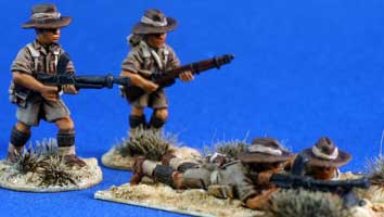 Australian Desert Infantry Bren gun teams