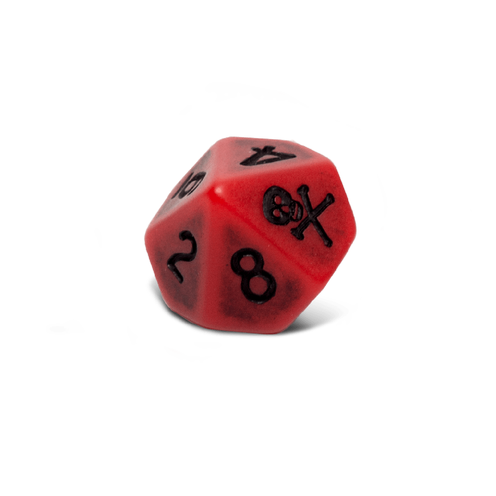 SET OF 6 BLOOD D10 DICE  required