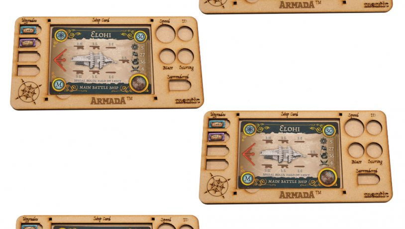 Armada MDF Ship Card Tray Four Pack piratepat s games