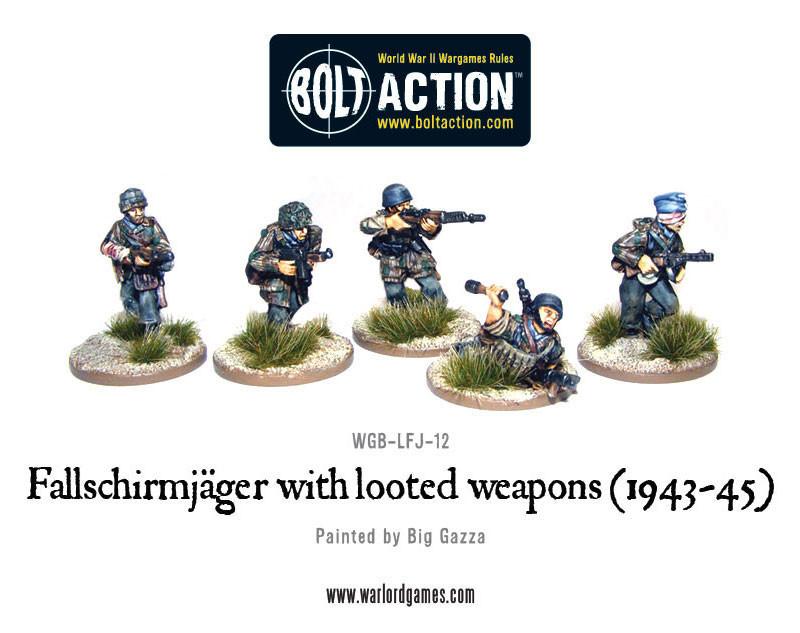 Fallschirmjager with looted weapons (1943-45)